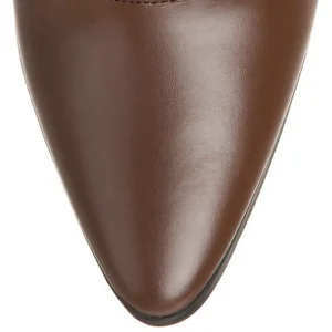 Brun 7 cm VICTORIAN-120 Bottines à Lacets Talons Hauts Femmes