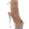 Brun etincelle 18 cm ADORE-1018G bottines a plateforme femmes