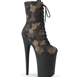 Camoflash 23 cm INFI-CAM2 talons très hauts - bottines plateforme extrême