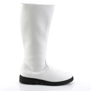 CAPTAIN-100 blanches botte de capitaine cosplay halloween bottes pour hommes