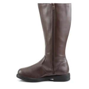CAPTAIN-100 marron botte de capitaine cosplay halloween bottes pour hommes