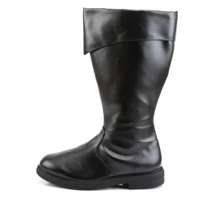 CAPTAIN-105 noires botte de capitaine cosplay halloween bottes pour hommes