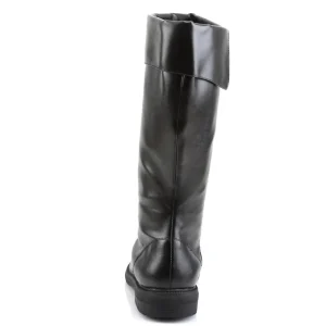 CAPTAIN-105 noires botte de capitaine cosplay halloween bottes pour hommes