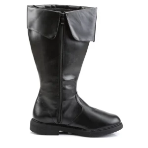 CAPTAIN-105 noires botte de capitaine cosplay halloween bottes pour hommes