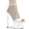 Chaussure blanc talon haut 18 cm ADORE-765RM etincelle talons hauts plateforme