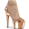 Chaussure dorée talon haut 18 cm ADORE-765RM etincelle talons hauts plateforme