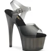 Chaussure noirs talon haut plateforme 18 cm PLEASER matériau extensible