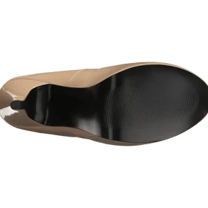 Creme Verni 14,5 cm Burlesque TEEZE-06W pieds larges escarpins pour homme