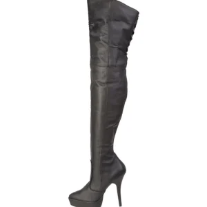 Cuir 13,5 cm INDULGE-3011 Cuissardes Bottes Plateforme