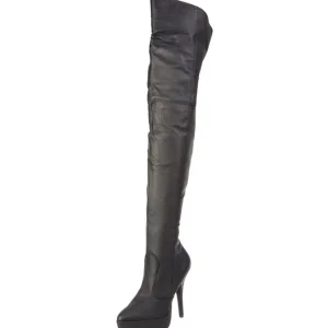 Cuir 13,5 cm INDULGE-3011 Cuissardes Bottes Plateforme