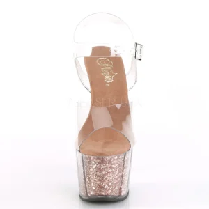 Cuivre paillettes 18 cm Pleaser ADORE-708G chaussure à talons de pole dance