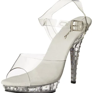 Diamant Argent 13 cm Fabulicious LIP-108SDT Talons Aiguilles Plateforme
