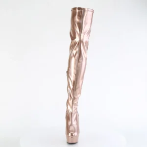 Dorée 15 cm DELIGHT-3000HWR Hologramme bottes overknee plateforme de pole dance