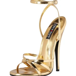 Dorée 15 cm Devious DOMINA-108 sandales à talons aiguilles