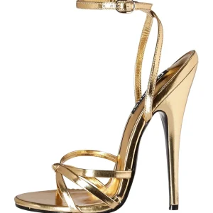Dorée 15 cm Devious DOMINA-108 sandales à talons aiguilles