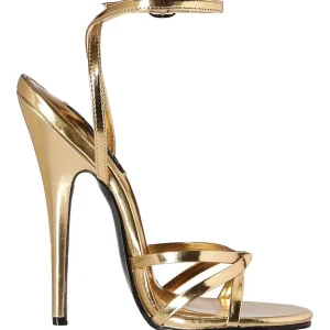 Dorée 15 cm Devious DOMINA-108 sandales à talons aiguilles