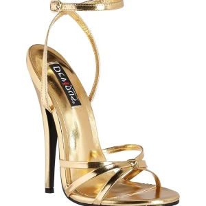 Dorée 15 cm Devious DOMINA-108 sandales à talons aiguilles