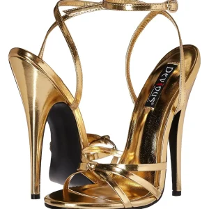 Dorée 15 cm Devious DOMINA-108 sandales à talons aiguilles