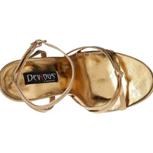 Dorée 15 cm Devious DOMINA-108 sandales à talons aiguilles