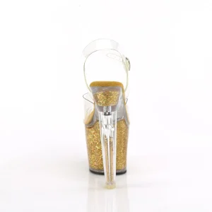 Dorée 20 cm LOVESICK-708SG etincelle sandales avec plateforme