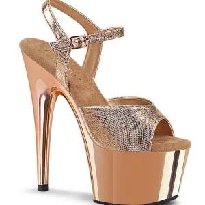 Dorée chrome plateforme 18 cm ADORE-709 talons hauts pleaser