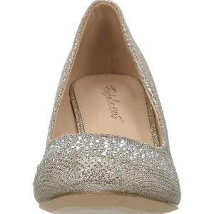 Dorée Pierre Cristal 6,5 cm DORIS-06 Chaussures Escarpins de Soirée
