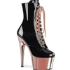 Dorée Verni 18 cm ADORE-1020 bottines plateforme chrome pour femmes