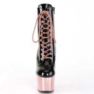 Dorée Verni 18 cm ADORE-1020 bottines plateforme chrome pour femmes
