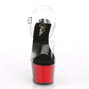 Double Couleur 18 cm ADORE-708BR chaussures plateforme et talons