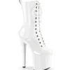 ENCHANT-1040 19 cm bottine talon haut femme pleaser blanc