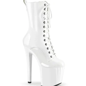 ENCHANT-1040 19 cm bottine talon haut femme pleaser blanc