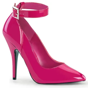 Escarpins pink verni 13 cm SEDUCE-431 escarpins à talons avec sangle de cheville