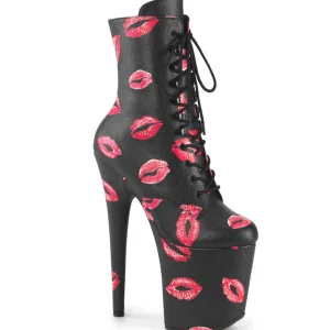 FLAMINGO-1020KISSES 20 cm bottine talon haut femme pleaser noir
