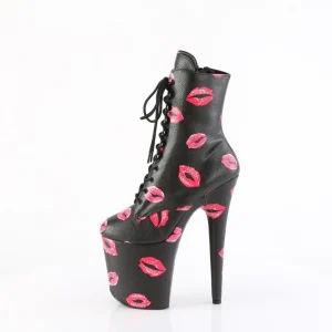 FLAMINGO-1020KISSES 20 cm bottine talon haut femme pleaser noir