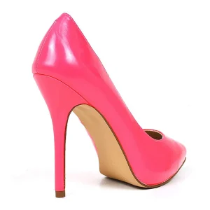 Fuchsia Neon 13 cm AMUSE-20 escarpins à talon aiguille bout pointu
