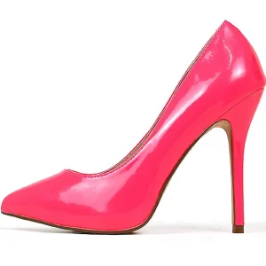 Fuchsia Neon 13 cm AMUSE-20 escarpins à talon aiguille bout pointu