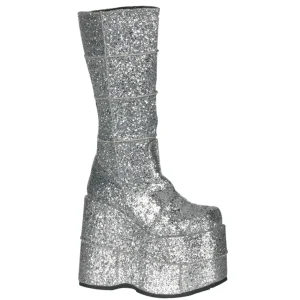 Glitter 18 cm cyberpunk bottes au genou homme plateforme extrême