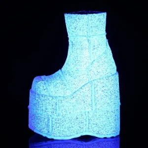 Glitter 18 cm STACK-201G cyberpunk bottines homme plateforme extrême