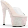 Glitter plateforme 18 cm ADORE-701HMG mules talons hauts de pole dance