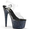 Glitter plateforme 18 cm ADORE-708LG sandales talons hauts de pole dance