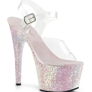 Glitter plateforme 18 cm ADORE-708LG-3 sandales talons hauts de pole dance