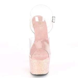 Glitter plateforme 18 cm ADORE-708LG-4 sandales talons hauts de pole dance