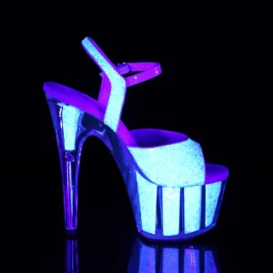 Glitter plateforme 18 cm ADORE-710UVG sandales talons hauts de pole dance