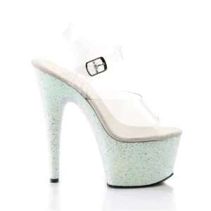 Glitter plateforme 18 cm ADORE-708LG-3 sandales talons hauts de pole dance