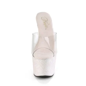 Glitter plateforme 18 cm ADORE-701HMG mules talons hauts de pole dance