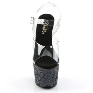 Glitter plateforme 18 cm ADORE-708LG sandales talons hauts de pole dance