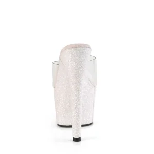 Glitter plateforme 18 cm ADORE-701HMG mules talons hauts de pole dance