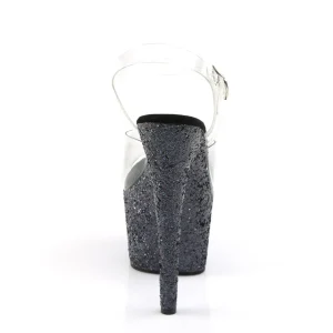 Glitter plateforme 18 cm ADORE-708LG sandales talons hauts de pole dance