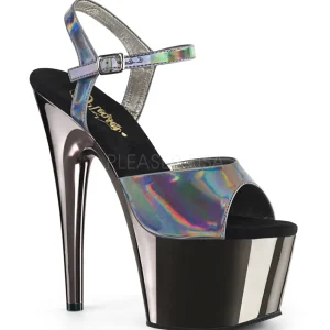 Gris 18 cm ADORE-709HGCH Hologramme talons avec plateforme