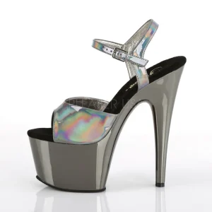 Gris 18 cm ADORE-709HGCH Hologramme talons avec plateforme